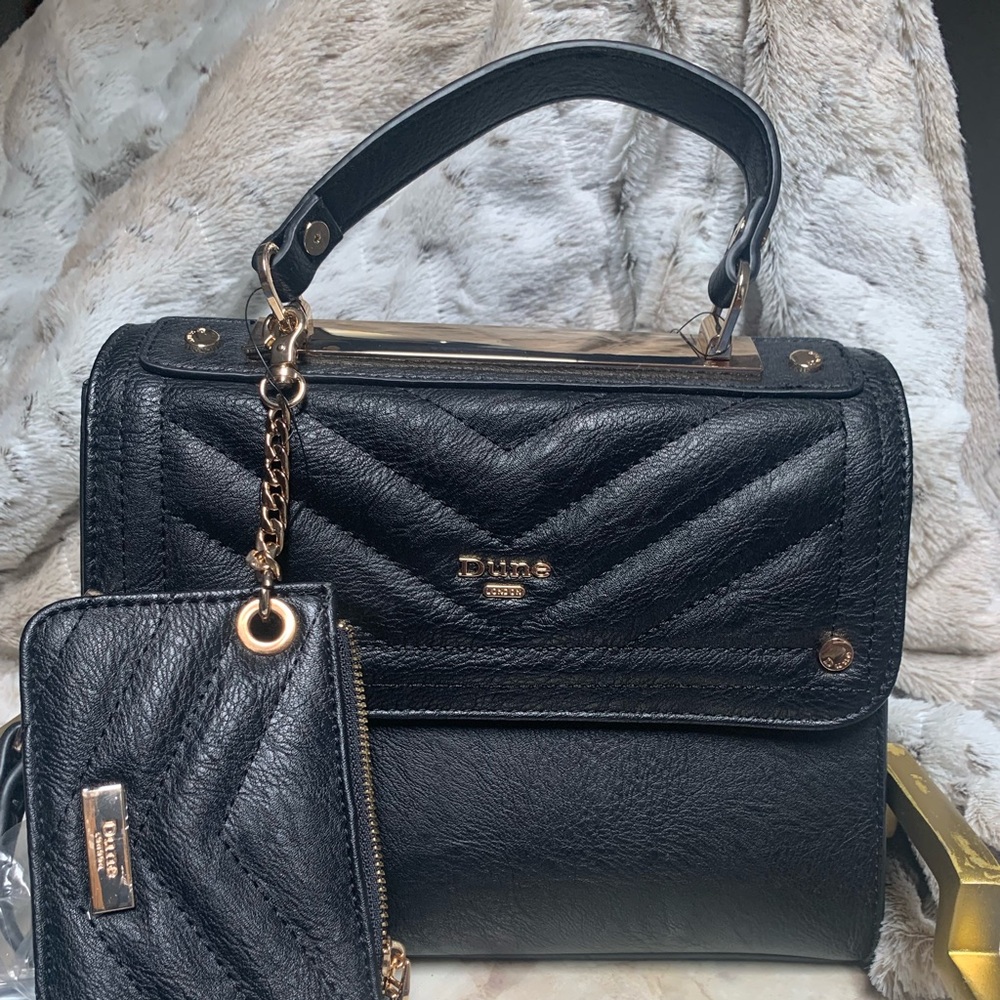 Dune London Vegan Leather Satchel Crossbody Bag